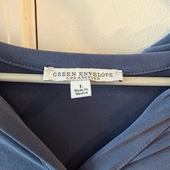 Blue Button-Down Top - Picture 2 of 3